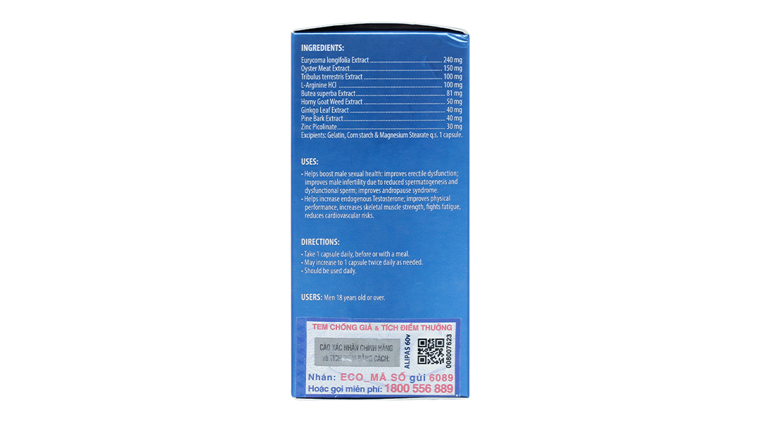 Thực phẩm bảo vệ sức khỏe Alipas Men's Ginseng