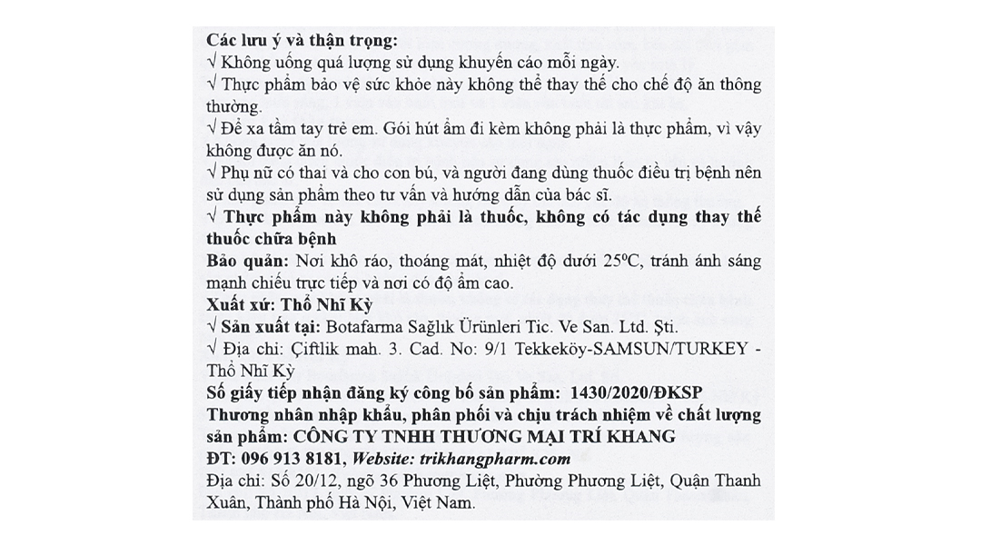 Thực phẩm bảo vệ sức khoẻ Combifertil
