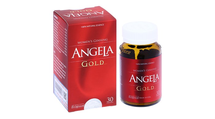 Viên uống duy trì sức khoẻ, sinh lý nữ Sâm Angela Gold 30 viên