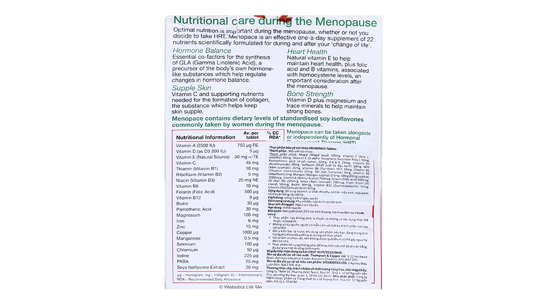 Vitabiotics Menopace