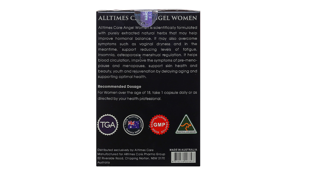 Viên Uống Hỗ Trợ Cải Thiện Nội Tiết Tố Nữ Alltimes Care Angel Women hộp 60 viên
