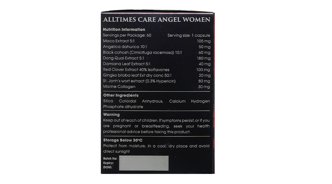 Viên Uống Hỗ Trợ Cải Thiện Nội Tiết Tố Nữ Alltimes Care Angel Women hộp 60 viên