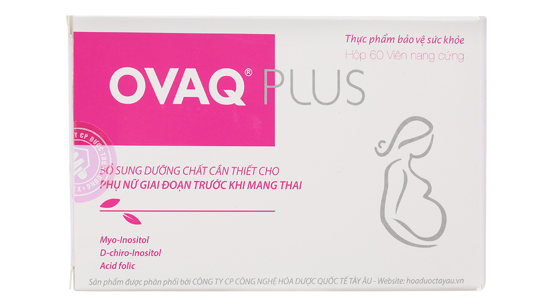 Thực phẩm bảo vệ sức khỏe ovaq plus hộp 60 viên
