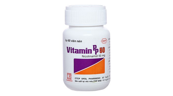 Vitamin PP 50mg Pharmedic trị thiếu PP