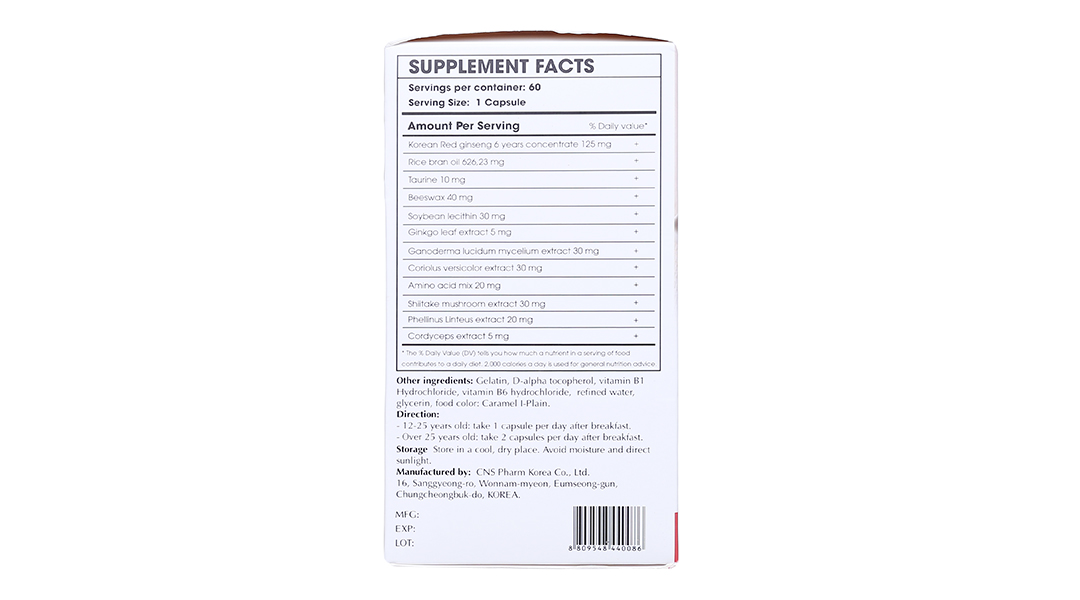 Welson Red Ginseng hộp 60 viên - 05/2026 | nhathuocankhang.com
