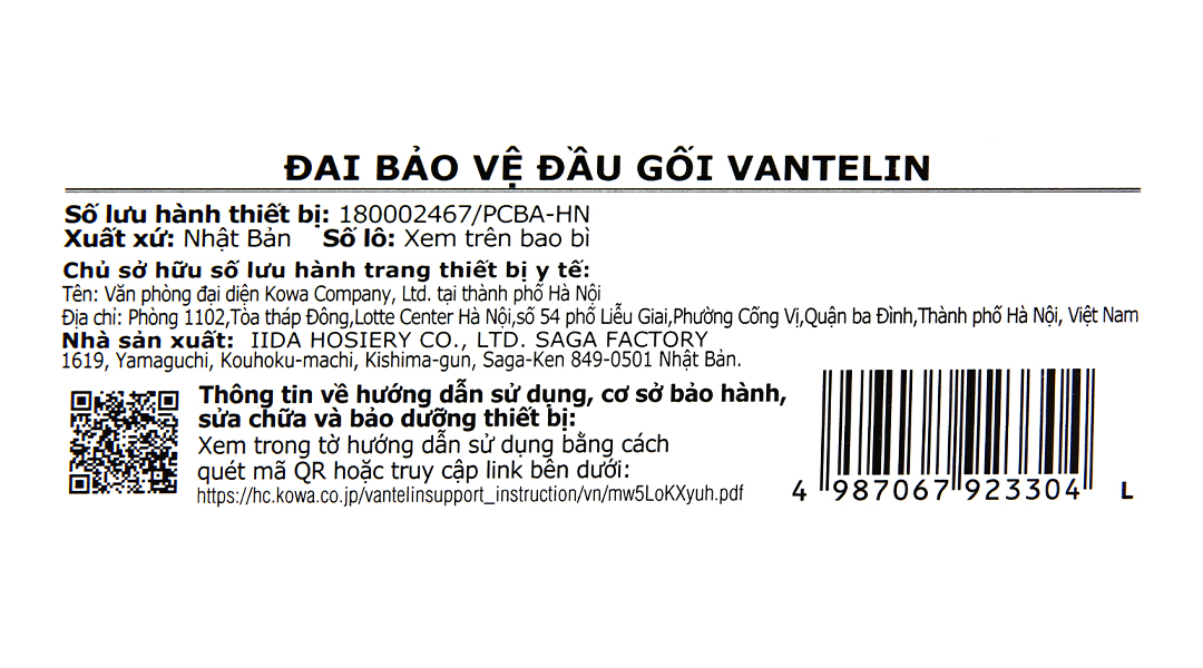Đai bảo vệ đầu gối Vantelin Knee Support size L