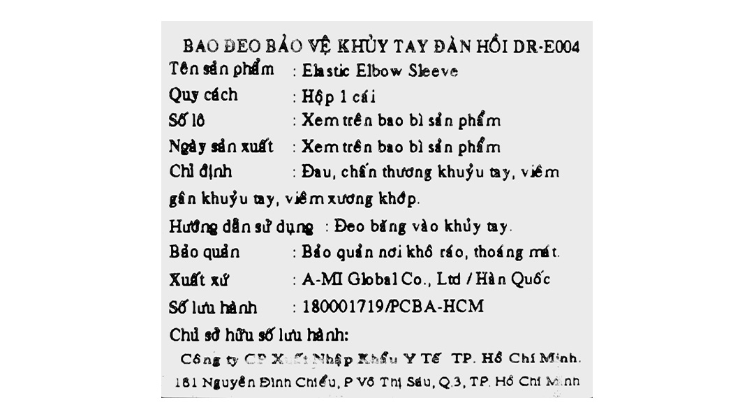 Bao đeo khuỷu tay Dr. Med DR-E004 size M