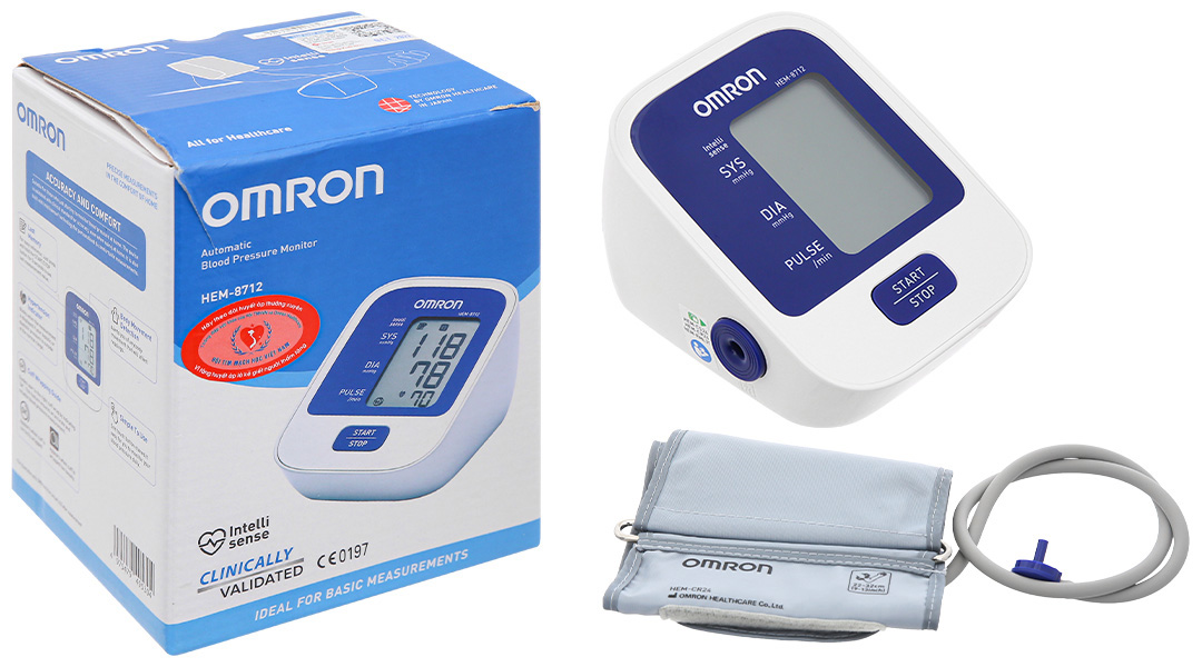 Giá Máy Đo Huyết Áp Omron HEM 8712 - Tổng Hợp Thông Tin, Đánh Giá và Lý Do Nên Mua