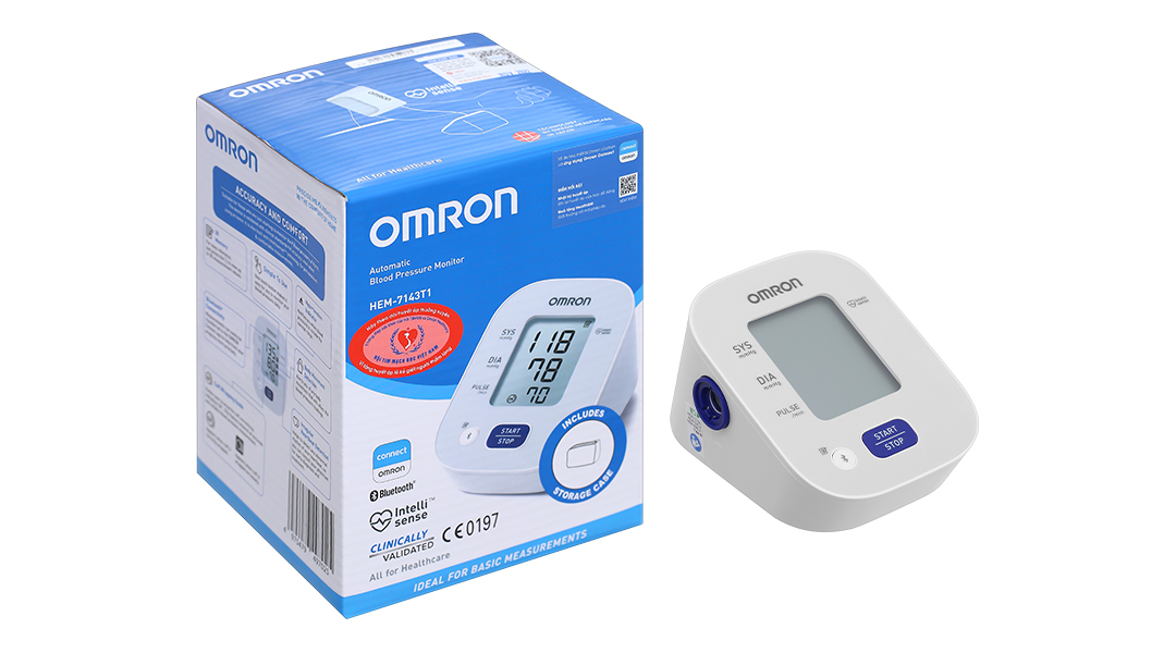 Máy đo huyết áp bắp tay Omron HEM-7143T1