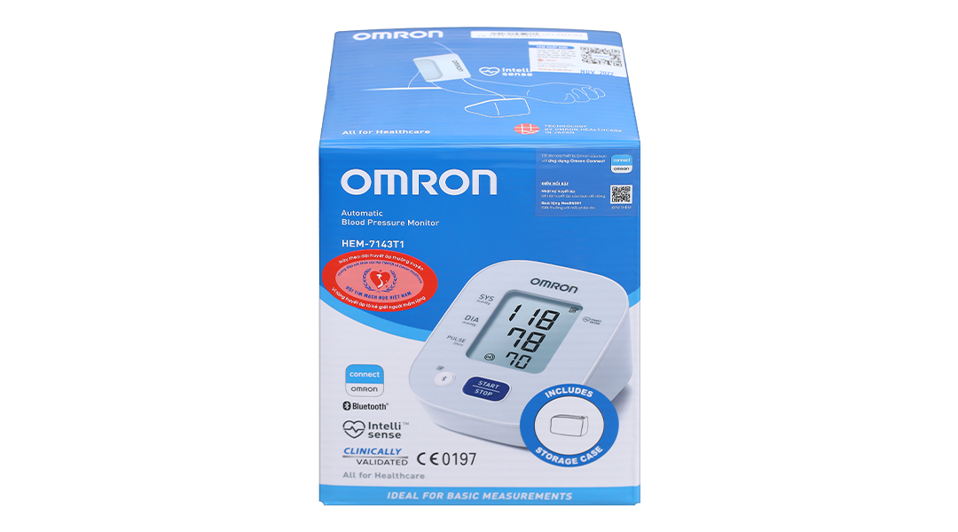 Máy đo huyết áp bắp tay Omron HEM-7143T1