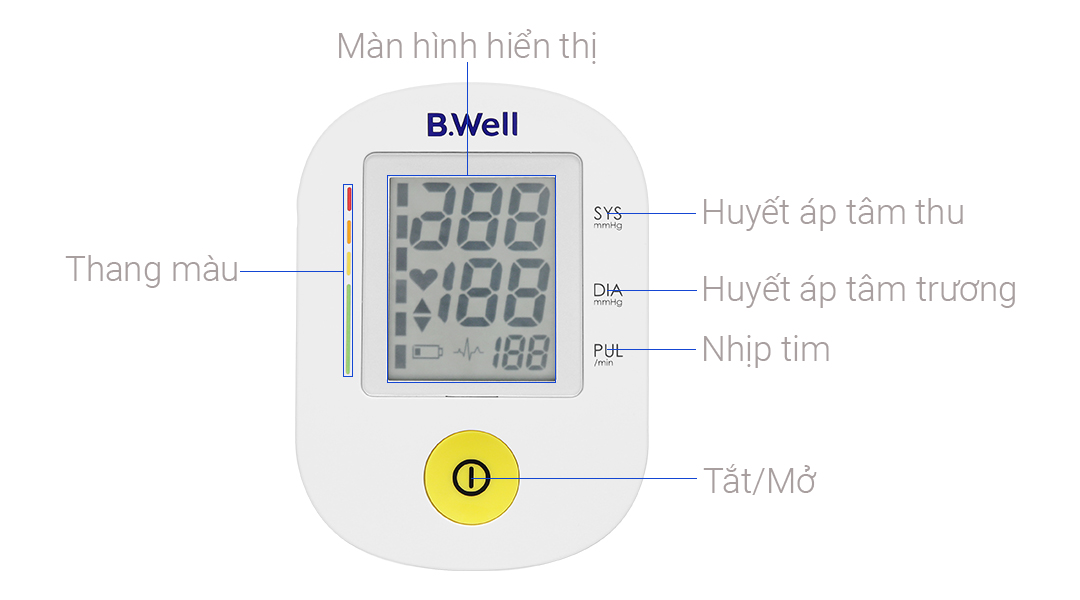 Máy đo huyết áp bắp tay B.Well PRO-36