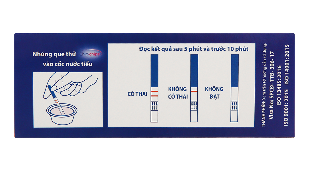 Que thử thai Chip-chips One-step Pregnancy Test