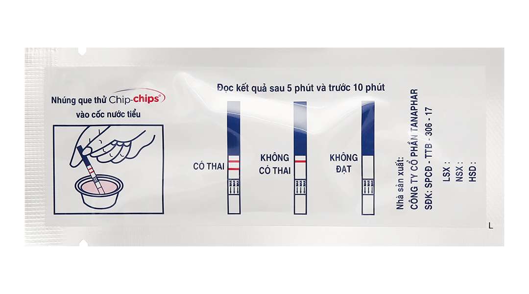 Que thử thai Chip-chips One-step Pregnancy Test