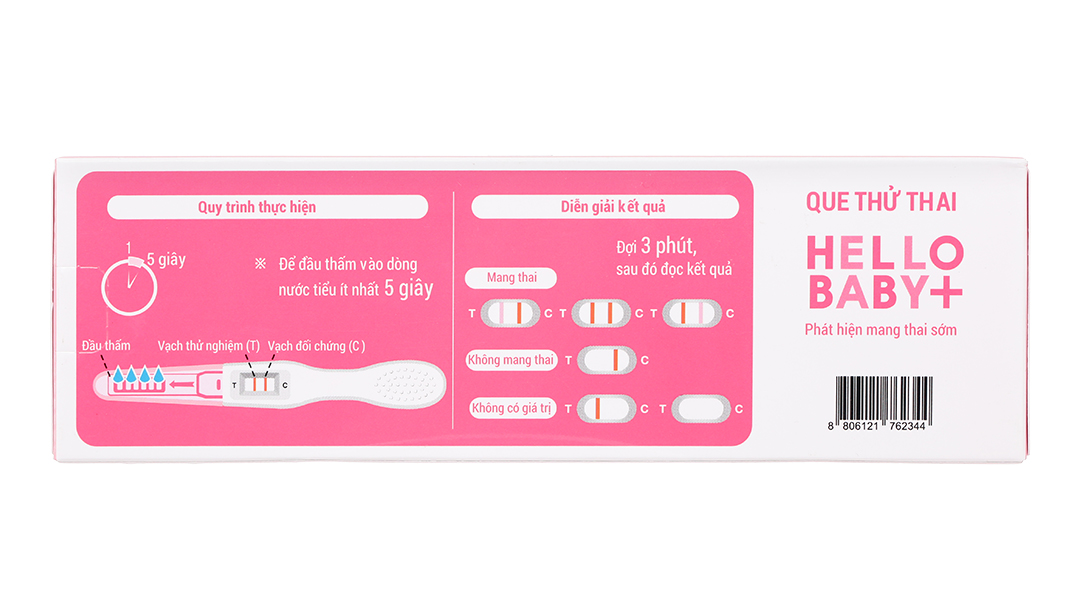 Que thử thai Hello Baby Plus Humasis