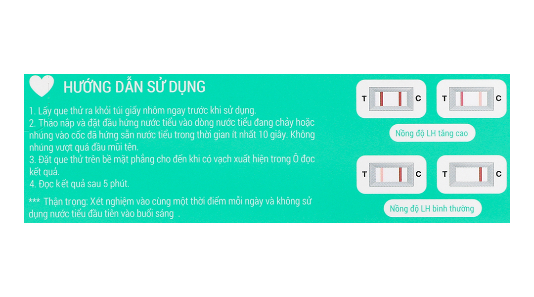 Que thử rụng trứng Safely Ovulation