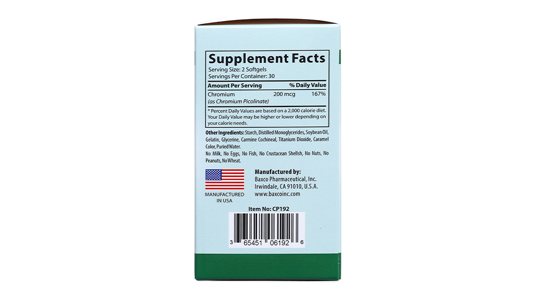 Ubb Chromium Picolinate hộp 60 viên