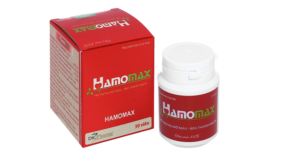 Hamomax hỗ trợ giảm mỡ máu, bền thành mạch