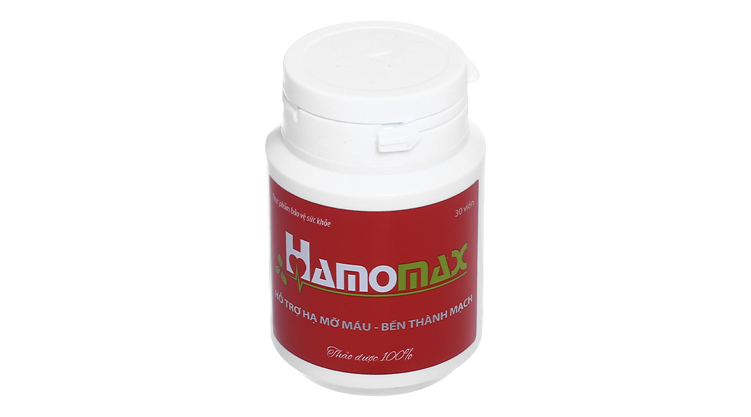 Hamomax hỗ trợ giảm mỡ máu, bền thành mạch