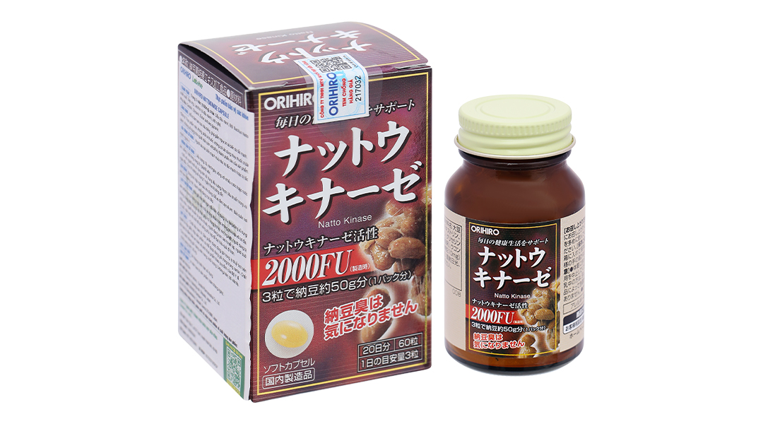 Viên uống Nattokinase 2000fu Orihiro
