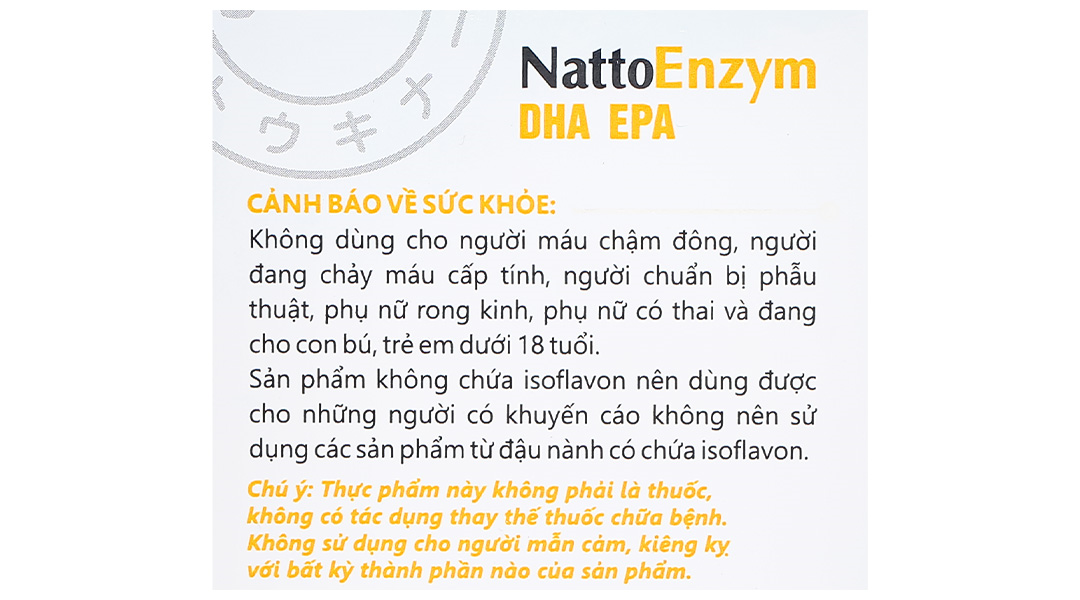 Thực phẩm bảo vệ sức khỏe Nattoenzym DHA EPA