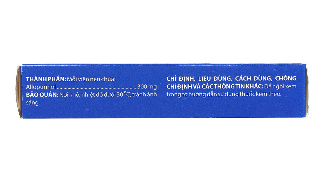 Allopurinol Domesco 300mg trị gout mãn tính, sỏi thận