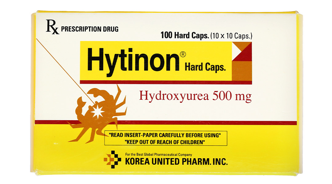 Hytinon 500mg chỉ định điều trị bạch cầu mạn tính dòng tủy