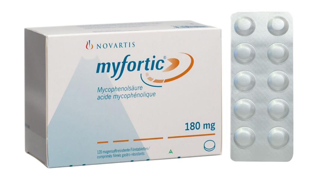 Myfortic 180mg dự phòng thải ghép trường hợp ghép thận dị gen