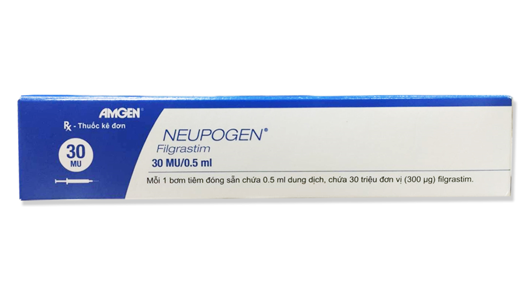 Dung dịch tiêm Neupogen 30MU/0.5ml điều trị giảm bạch cầu trung tính