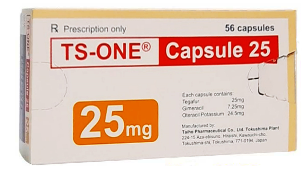 Ts-one Capsule 25 kết hợp điều trị ung thư dạ dày tiến triển