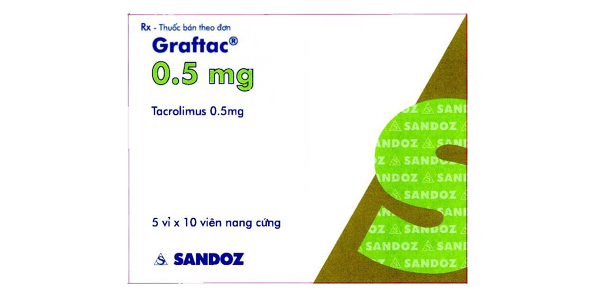 Graftac 0,5 mg dự phòng thải ghép sau ghép gan, thận hoặc tim
