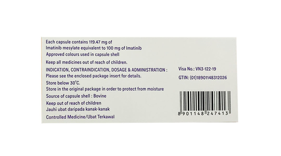 Redivec 100mg điều trị bệnh bạch cầu tủy mạn