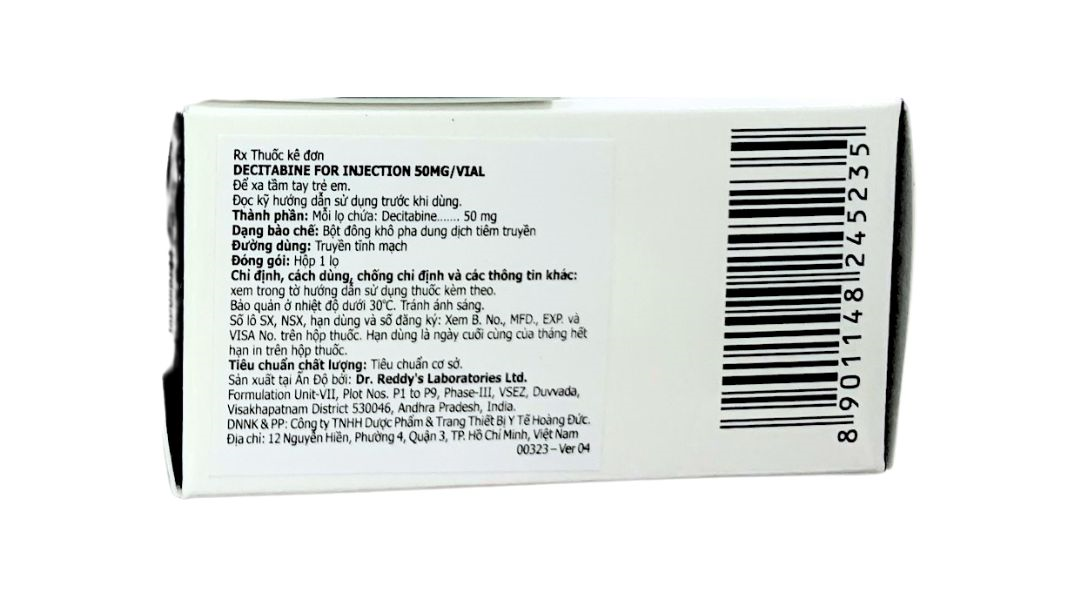 Bột pha tiêm Decitabine Dr.Reddy's điều trị bệnh bạch cầu dòng tủy cấp (AML)