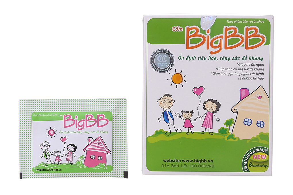 Cốm BigBB ổn định tiêu hóa, tăng sức đề kháng cho bé