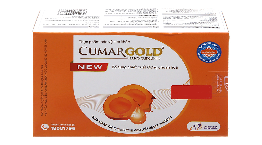 CumarGold New hỗ trợ giảm viêm loét dạ dày, tá tràng