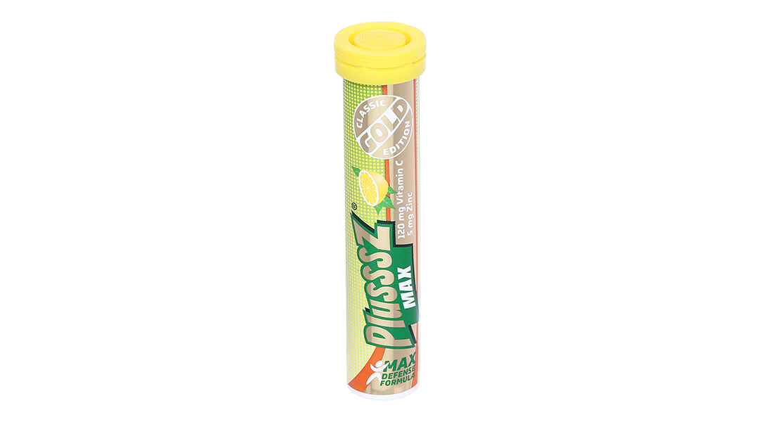 Plusssz Max Vitamin C Chanh Gold + Zinc Sủi Tube 20v