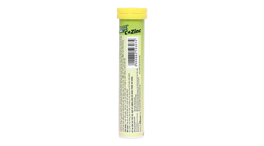 Plusssz Max Vitamin C Chanh Gold + Zinc Sủi Tube 20v