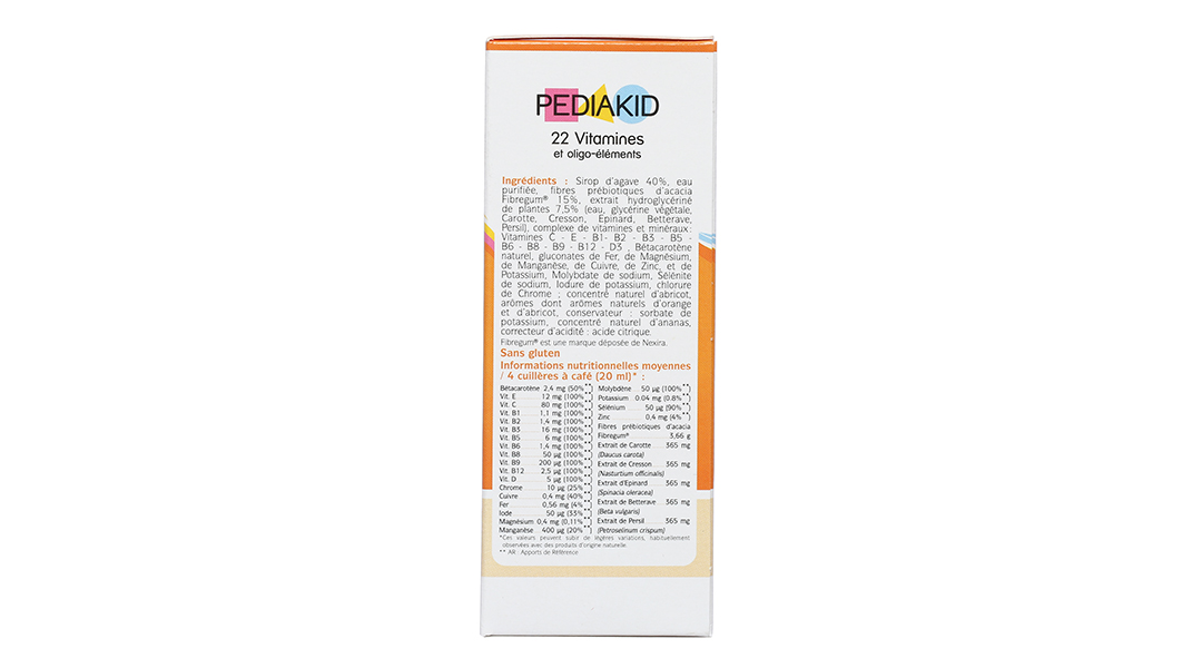 Siro Pediakid 22 Vitamines bổ sung vitamin tổng hợp cho bé