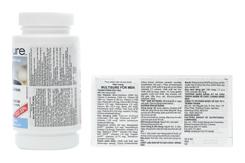 Webber Naturals Multisure For Men Chai 80v