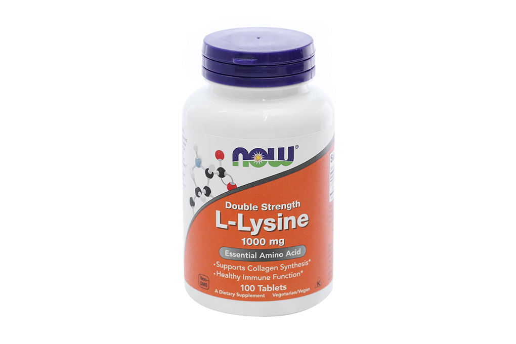 Now L-Lysine 1000mg hộp 100v