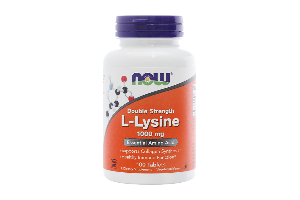 Now L-Lysine 1000mg hộp 100v
