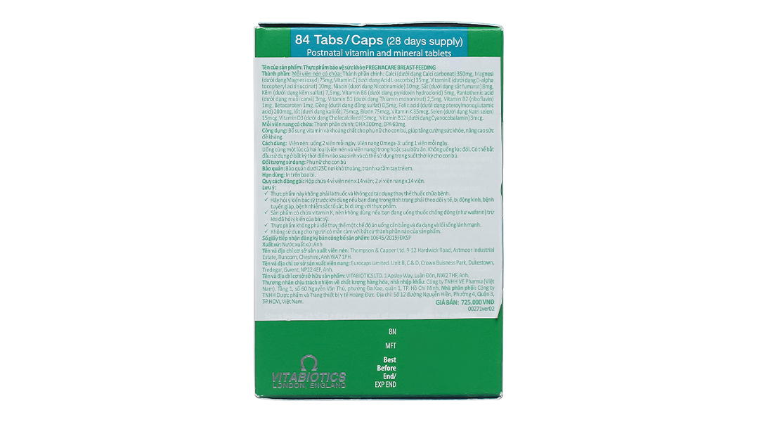 Vitabiotics Pregnacare Breast Feeding