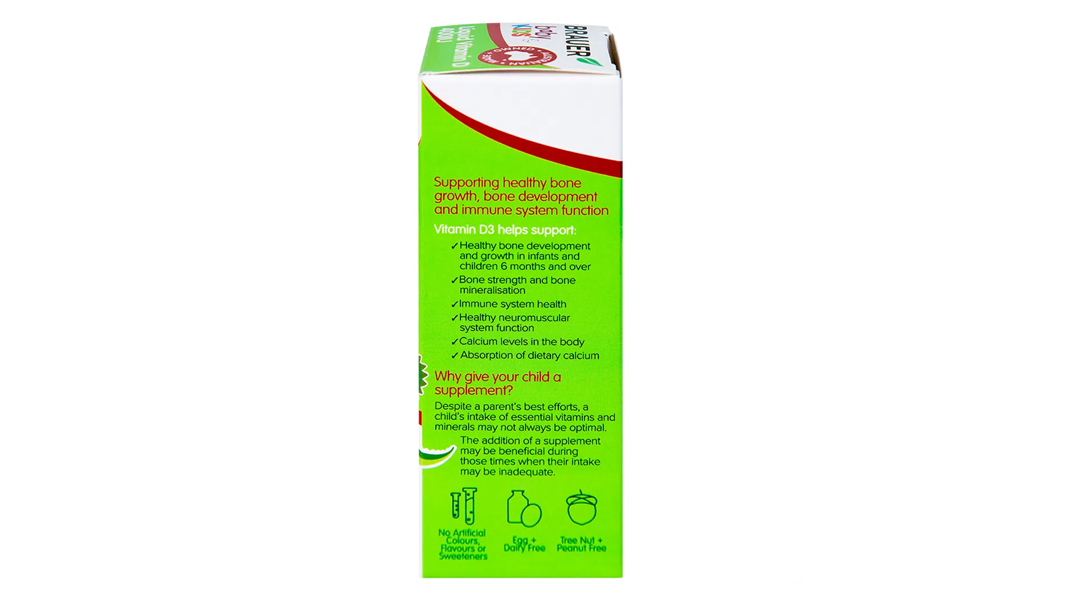 Brauer Baby & Kids Liquid Vitamin D 400iu 10M