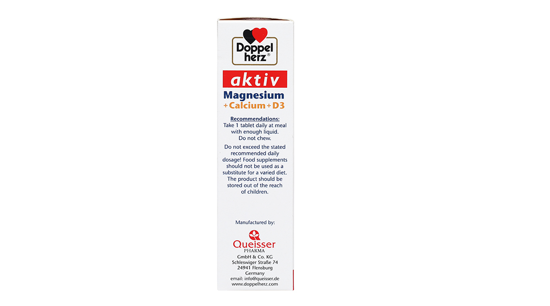 Doppelherz Aktiv Magnesium+Calcium+D3 hộp 30 viên