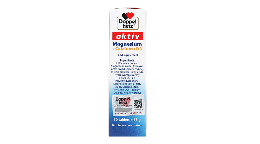 Doppelherz Aktiv Magnesium+Calcium+D3 hộp 30 viên