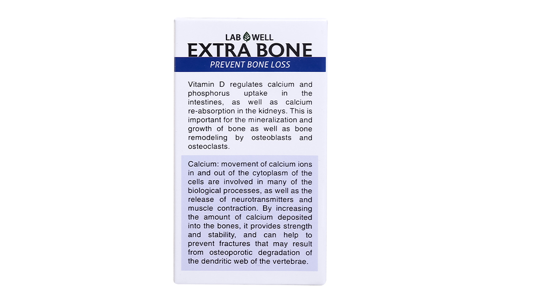 Lab Well Extra Bone bổ sung canxi và vitamin cho xương