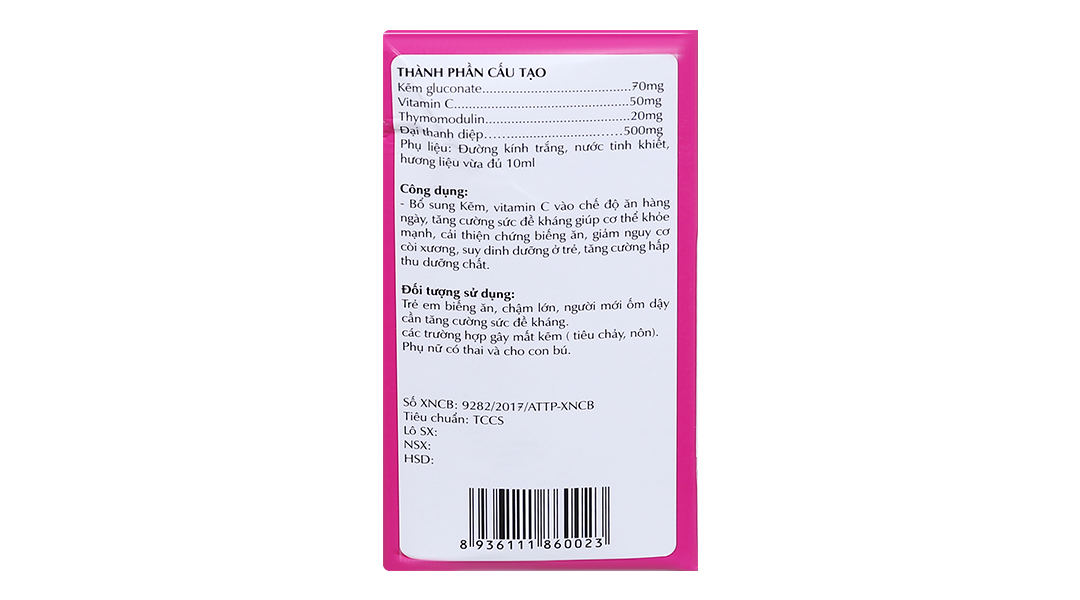 Zinc - Hl hộp 20 ống