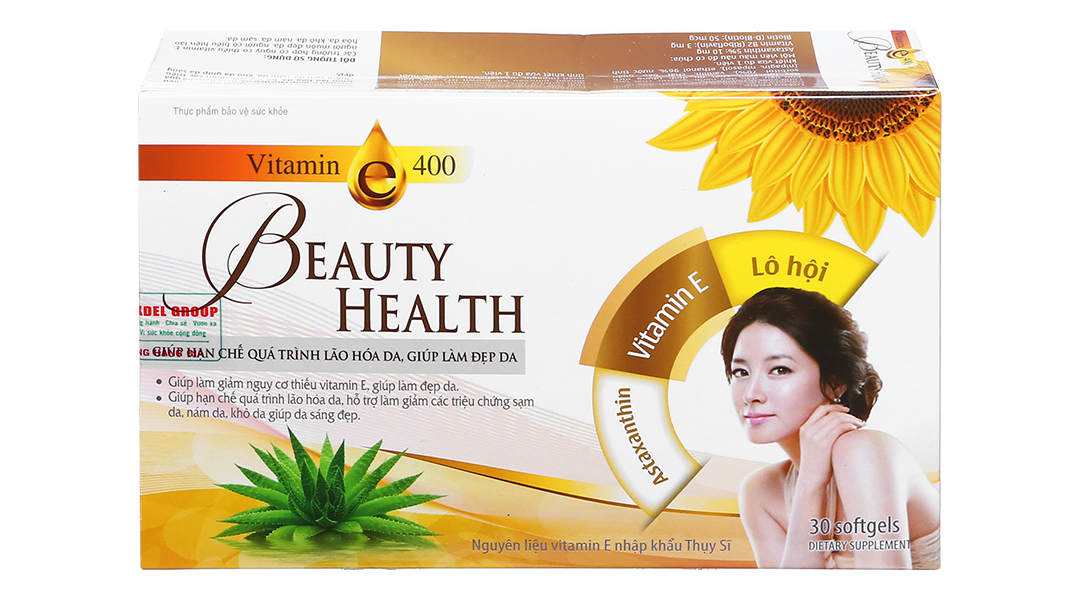 Vitamin E 400 Beauty Health hộp 30 viên