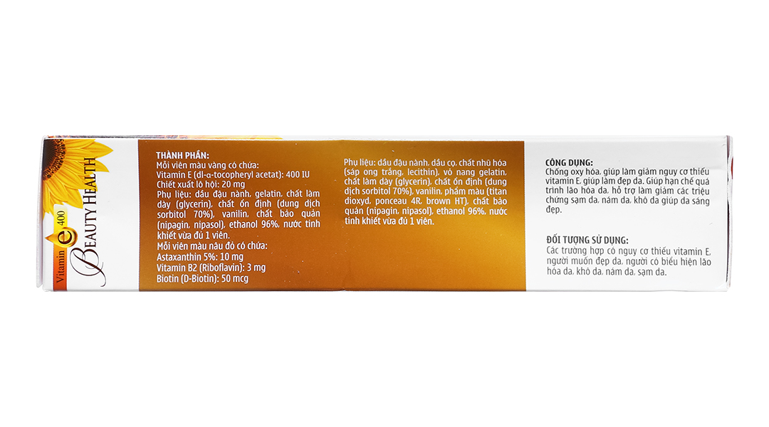 Vitamin E 400 Beauty Health hộp 30 viên