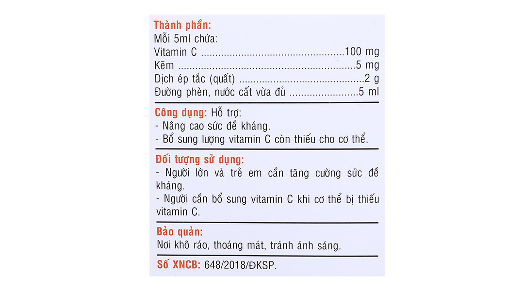 Siro Tăng Sức Đề Kháng Ong Vàng 5Ml hộp 30 gói