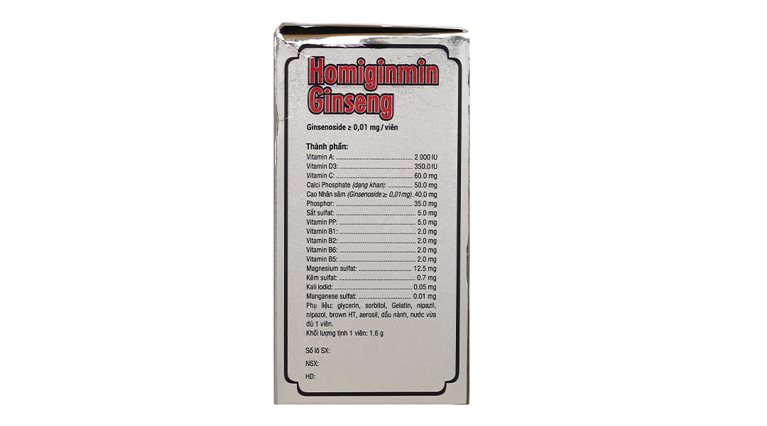 Homiginmin Ginseng Pv
